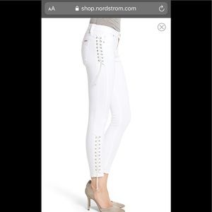 NWT Hudson Suki Super Skinny Lace tied jeans